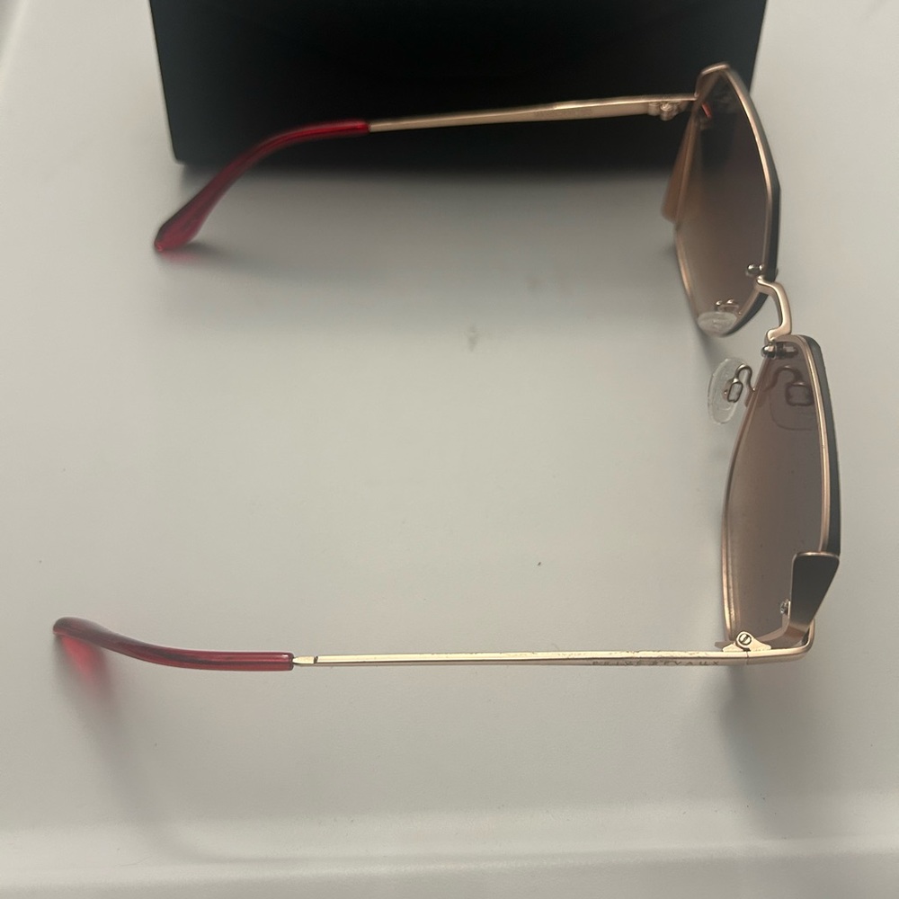 Privé Revaux Gold Frame Sunglasses with Gradient Lenses - Picture 4 of 4